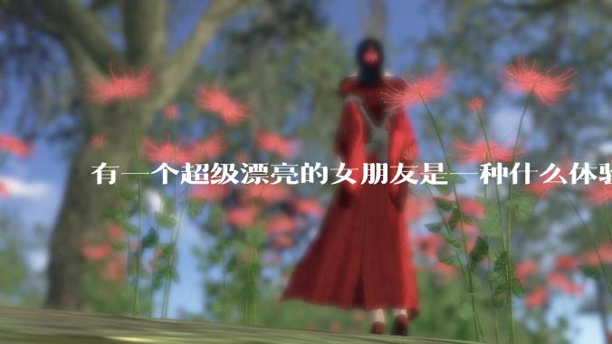 有一个超级漂亮的女朋友是一种什么体验？