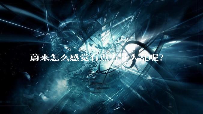 蔚来怎么感觉有点方寸大乱呢？