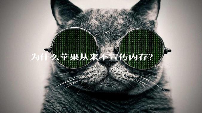 为什么苹果从来不宣传内存？
