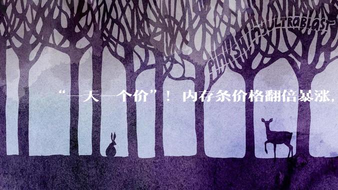 “一天一个价”！内存条价格翻倍暴涨，“比金条涨得还快”，多品牌手机、电脑涨价，分析：今年可能涨得更凶！什么原因？_存储_需求_服务器