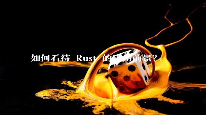 如何看待 Rust 的应用前景？