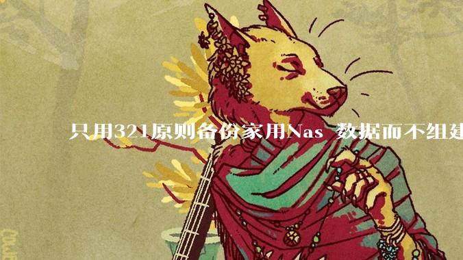 只用321原则备份家用Nas 数据而不组建raid阵列的人，不怕哪天备份全部同时损坏导致无法恢复吗？