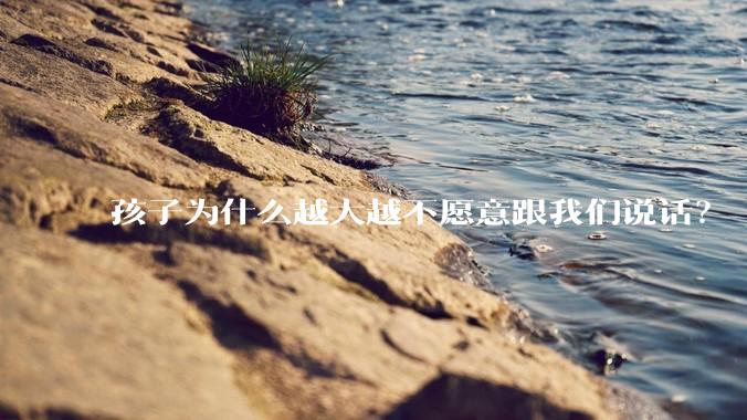 孩子为什么越大越不愿意跟我们说话？