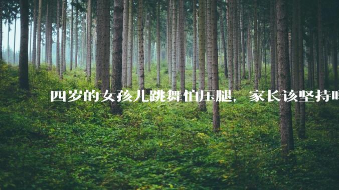 四岁的女孩儿跳舞怕压腿，家长该坚持吗？